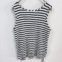 早い者勝ち 【S-M】GREEN ENVELOPE ストライプ ノースリーブ