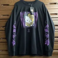 キティ　ヨシキティ　ロンtシャツ　刺繍　バラ　YOSHIKitty ロンtシャツ