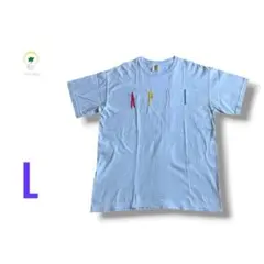 【各種割引】コンフォートカラーズ 女子大学 刺繍 半袖 Tシャツ ブルー L
