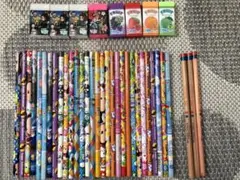 鉛筆消しゴムまとめ売り　鉛筆33本消しゴム8個