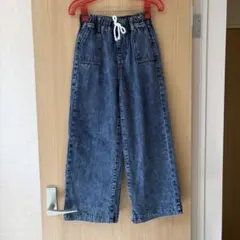 試着のみ　デニム　ワイド