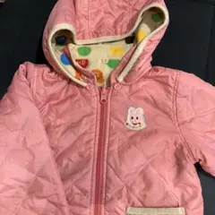 リバーシブル　キルティングジャンバー　フリース　ミキハウス　ホットビスケッツ