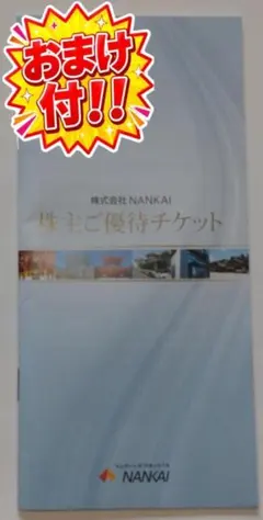 １冊 未使用 株主優待券 NANKAI チケット 南海フェリーのサムネイル