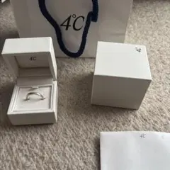 4°C シルバーリング 箱・袋付き