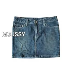 MOUSSY シンプル デニムミニスカート 平成ギャル Y2K 美品