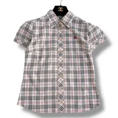 美品 BURBERRY BLUE LABEL ノバチェック 半袖 シャツ y2k