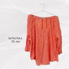 SONOMA オレンジ色 XL シャツ ブラウス