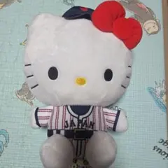 侍ジャパン サンリオキャラクターズ BIGぬいぐるみ　ハローキティ