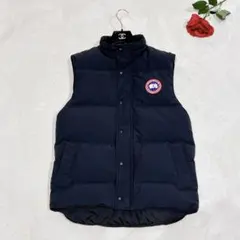 【極美品】カナダグース フリースタイル ダウンベスト XS 紺 サザビーリーグ 極美品】カナダグース フリースタイル ダウンベスト XS 紺