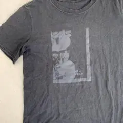 黒 ビンテージプリント Tシャツ 半袖 コットン カジュアル メンズ Mサイズ