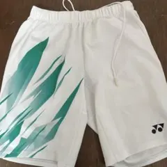 YONEX バドミントン ハーフパンツ ホワイト グリーンのサムネイル