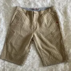 【BEAMS ビームス】ショートパンツ　ハーフパンツ　ベージュ　L