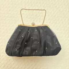 anysis パール装飾 パーティーバッグ 黒のサムネイル
