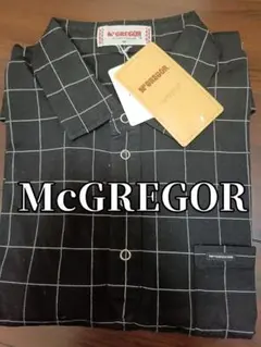 新品タグ付き McGREGOR 半袖シャツ M ブラックチェック