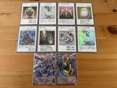 遊戯王 マンガスタイル カード カード8枚、 オーバーフレーム2枚