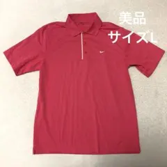 NIKE GOLF 半袖ポロシャツ DRI-FIT ゴルフウェア　刺繍ロゴ　Lのサムネイル