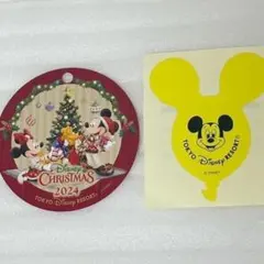 ディズニー　リゾート クリスマス　2024　シール ステッカー　ミッキー