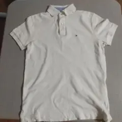 TOMMY HILFIGER カスタムフィット ポロシャツ S/P クリーム