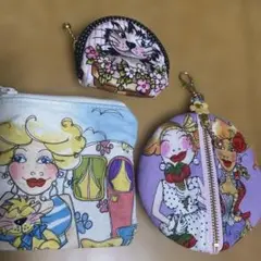 ロラライハリスの チャーム&コインケース3点セット