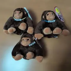 Mr.ゴリ　ぬいぐるみキーホルダー　3個