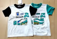 新品❋新幹線　はやぶさ　かがやき　半袖　Tシャツ トレインガレージ 　2枚セット