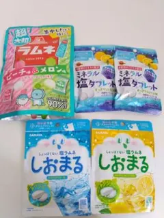美味しく塩分糖分 補給☆大粒ラムネ・塩タブレット・塩ラムネのセット