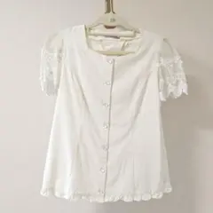 ①Ank Rouge✦レース半袖ブラウス