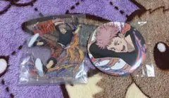 呪術廻戦 虎杖悠仁 セガラッキーくじ アクスタ 缶バッジ