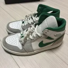 値下げ可能Air Jordan 1MID SE/バスケットボールシューズ 白緑 - メルカリ