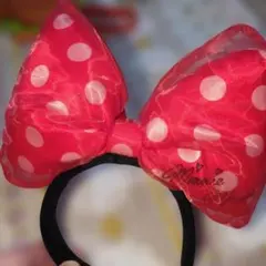 ミニーちゃん　でかりぼん　 カチューシャ