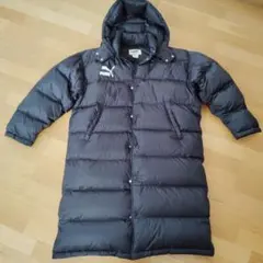 希少美品　プーマエクストラ　ヒットユニオン　ロングダウン　ダウンコート　ブラック