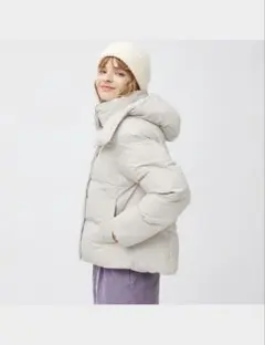 GU ウォームパデッドブルゾン / グレー