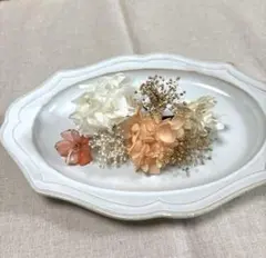 Ｋ19 ドライフラワー髪飾りヘッドドレス　成人式結婚式前撮り卒業式祭り七五三