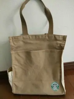 Starbucks トートバッグ ベージュ キャンバス