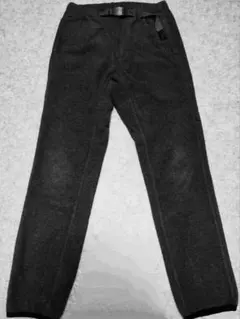 BEAMS別注 GRAMICCI フリースパンツ S グレー ベルト付き