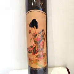 竹の彫刻　　極道の妻　壁掛け