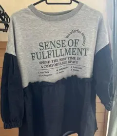 LOGOSDAYS 長袖 オーバーサイズ グレー デニム