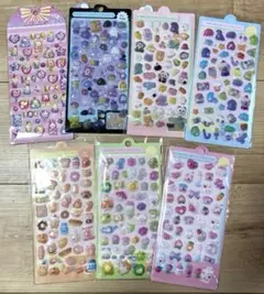 かわいさいっぱいぷっくりシール 10枚セット