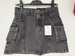 【新品未使用】インパン付きミリタリーデニムミニスカート Lサイズ