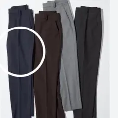 ユニクロ スマートアンクルパンツ ネイビー XL