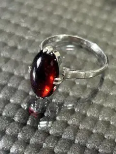 ガーネットプラチナリング vintage platina ring pt900 - メルカリ
