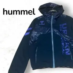 【人気】hummel ヒュンメル フードジャケット ネイビー S アウターのサムネイル