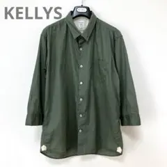 KELLYS メンズシャツ　七分袖　ミリタリーシャツ　日本製　40