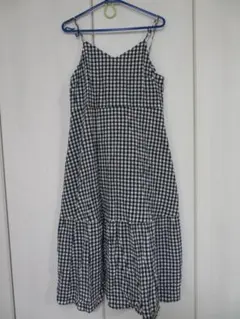 GU ギンガムチェックキャミワンピース 　XL　美品　ワンピース　マキシ丈