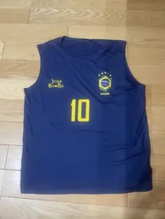 ブラジル代表風 ノースリーブシャツ 10番