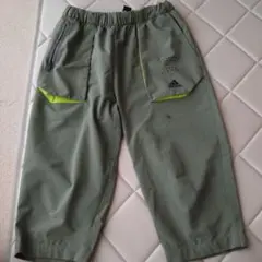 adidas ハーフパンツ カーキ/ライム