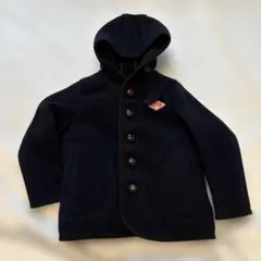 【美品】DANTON フード付きウールコート ネイビー