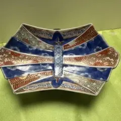 本物古伊万里熨斗型変形皿人気商品　古傷スレあり骨董品にご理解の程セール品