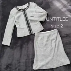 【UNTITLED】 セレモニースーツ 卒業式 入学式 ママ 母 ツイード