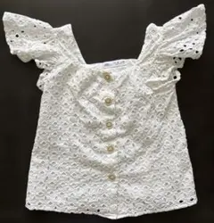 ZARA Kids ホワイトレーストップス 140cm
